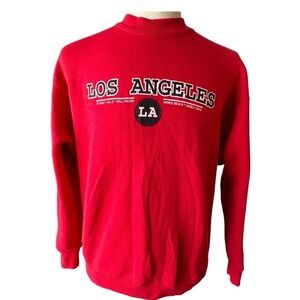 VTG 90s Adult L LA Sweatshirt Beverly HIlls Hollywood Venice Beach Fruit of Loom